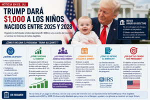 ¿Cómo funcionan los $1,000 que el presidente Donald Trump dará a los niños nacidos entre 2025 y 2028? Todo lo que debes saber.