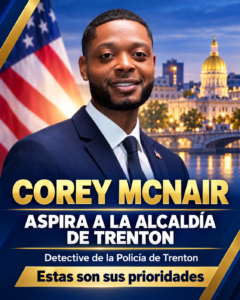 Corey McNair, detective de la policía de Trenton, aspira a la alcaldía: estas son sus prioridades.